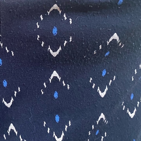 Boho BLUE & WHITE BLOUSON SCOOP NECK SLEEVELESS MAXI DRESS BY SONOMA SZ XS EUC - Picture 3 of 9